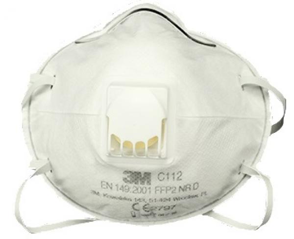 FFP2 Maske 3M C112 mit Ventil / 1 Stück pro Packung